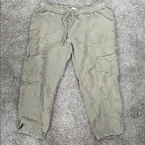 C&C California Sage Cargo Ankle Pants